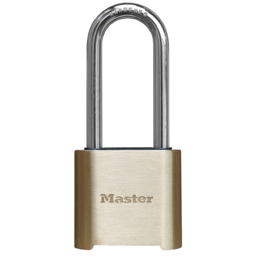 Master Lock 975 Resettable Combination Brass Padlock 2in (51mm) Wide-Combination-HodgeProducts.com