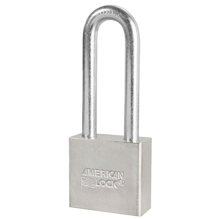 American Lock A52 2in (51mm) Solid Steel Padlock with 3in (76mm) Shackle-Keyed-HodgeProducts.com