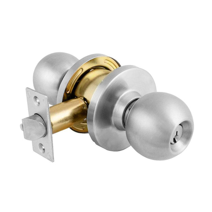 Master Lock BLC0232DKA4 Storeroom Cylindrical Ball Knob, Commercial Grade 2-Keyed-HodgeProducts.com