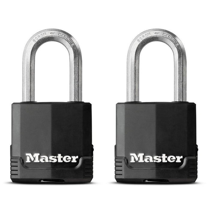 Master Lock M115XTHC 1-7/8in (48mm) Wide Magnum® Covered Laminated Steel Padlock ; 2 Pack-HodgeProducts.com