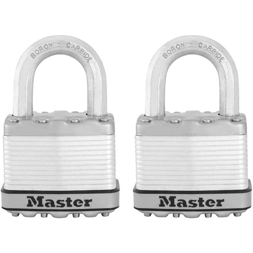 Master Lock M5XT 2in (51mm) Wide Magnum® Laminated Steel Padlock; 2 Pack-HodgeProducts.com