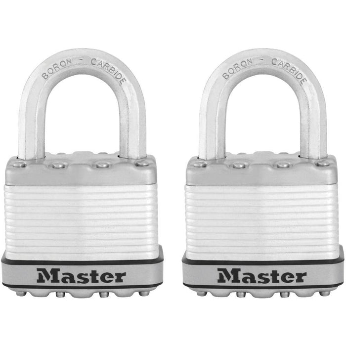 Master Lock M5XTHC 2in (51mm) Wide Magnum® Laminated Steel Padlock; 2 Pack-HodgeProducts.com