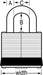 Master Lock 3SSQ Laminated Stainless Steel Padlock; 4 Pack 1-9/16in (40mm) Wide-Keyed-HodgeProducts.com