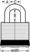 Master Lock 5UP Laminated Steel Padlock, Universal Pin 2in (51mm) Wide-Keyed-HodgeProducts.com