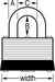Master Lock 22T Laminated Steel Warded Padlock; 2 Pack 1-1/2in (38mm) Wide-Keyed-HodgeProducts.com