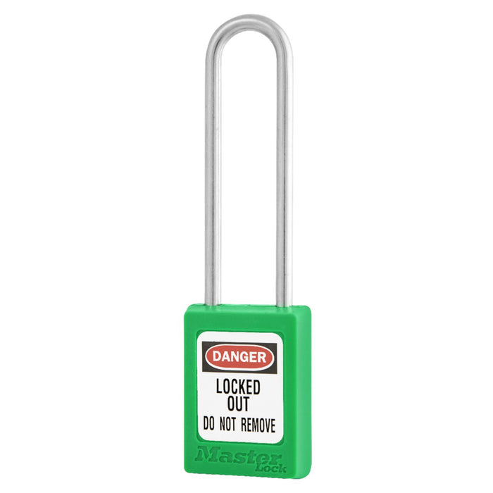Master Lock S33LT Global Zenex™ Thermoplastic Safety Padlock 1-3/8in (35mm) Wide with 3in (76mm) Shackle, Non-Key Retaining